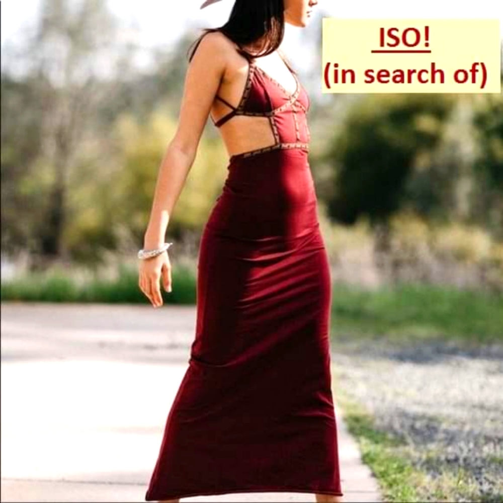 LOOKING FOR ZhenNymph Maroon Aries Dress in XS/S